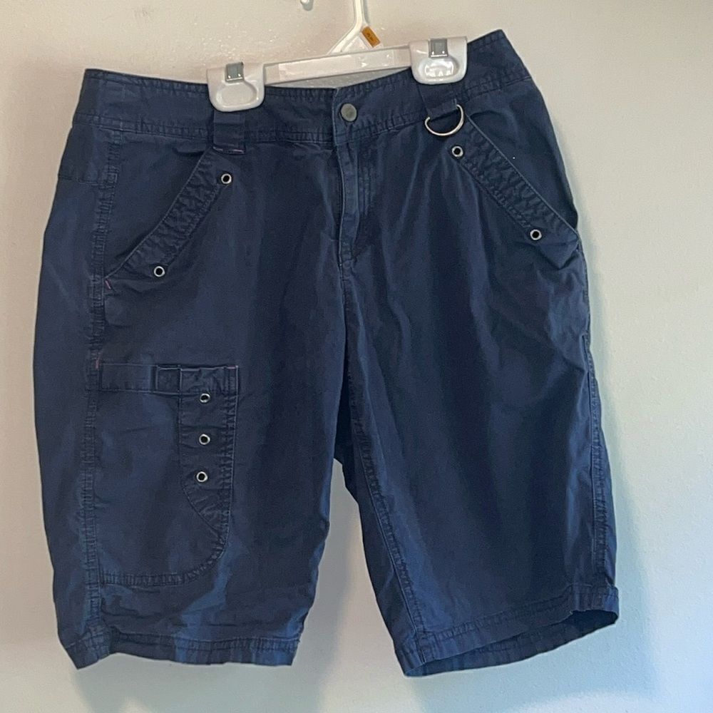 EUC WOMEN’S NAVY BLUE TITLE NINE 11” BRASH RIPSTOP SHORTS SIZE 4 - Picture 4 of 5